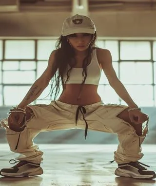 Adults learning hip-hop at a weekly dance class in Exeter